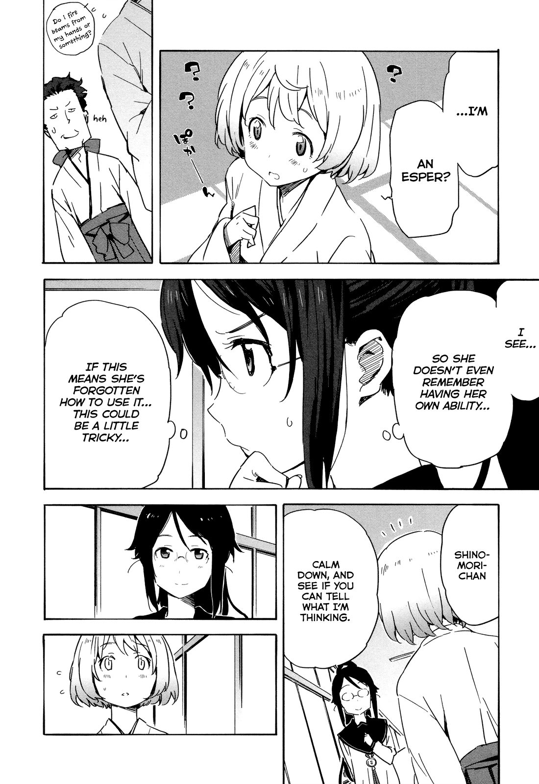 Saito-kun wa Chounouryokusha Rashii Chapter 15 page 4 - Chapter 15: Missing Persons Case of Shinomori Shizuka Part 3