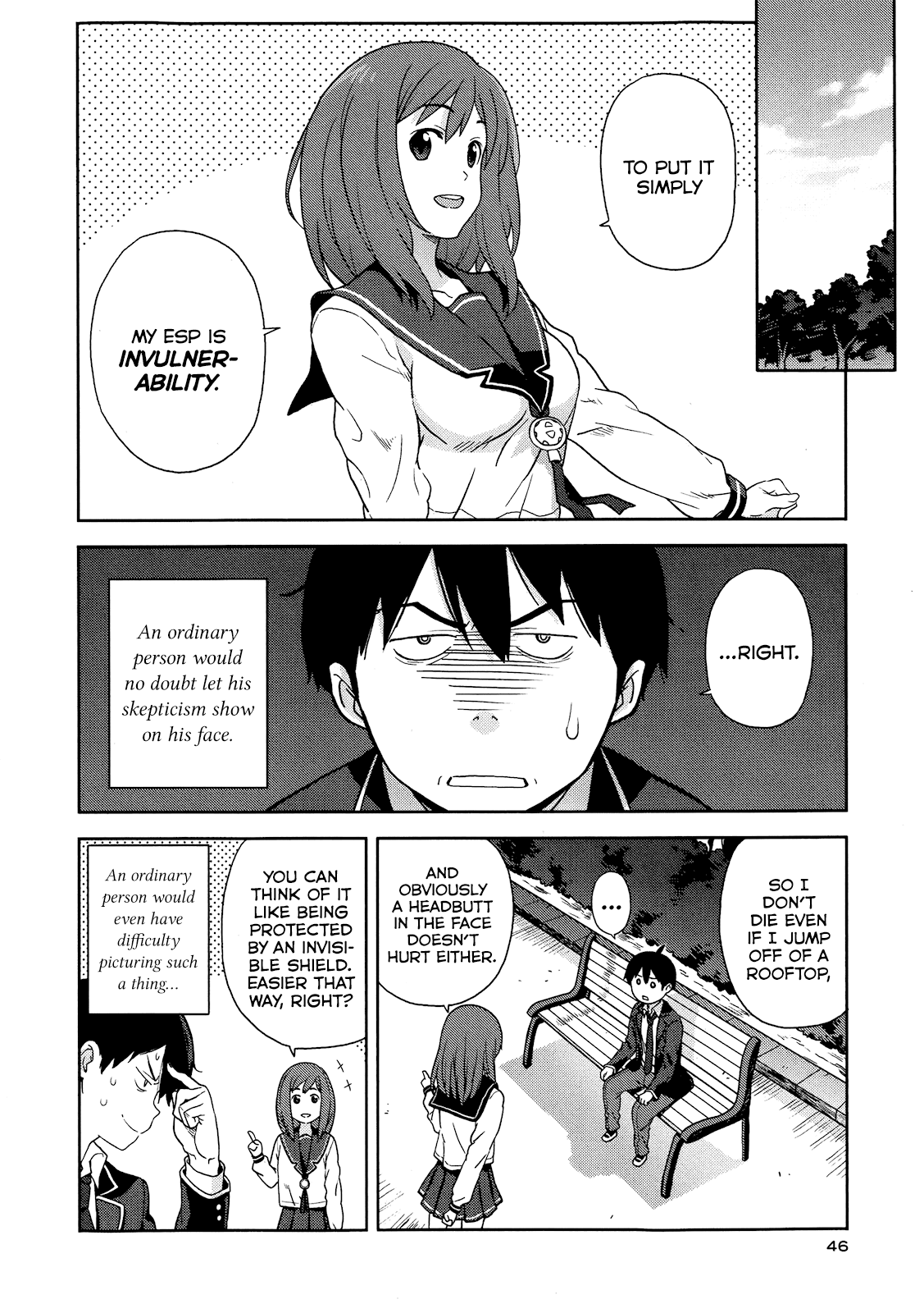 Saito-kun wa Chounouryokusha Rashii Chapter 2 page 10 - Chapter 2: An ESP Girl Appears! And the Pig and Afro Occasionally