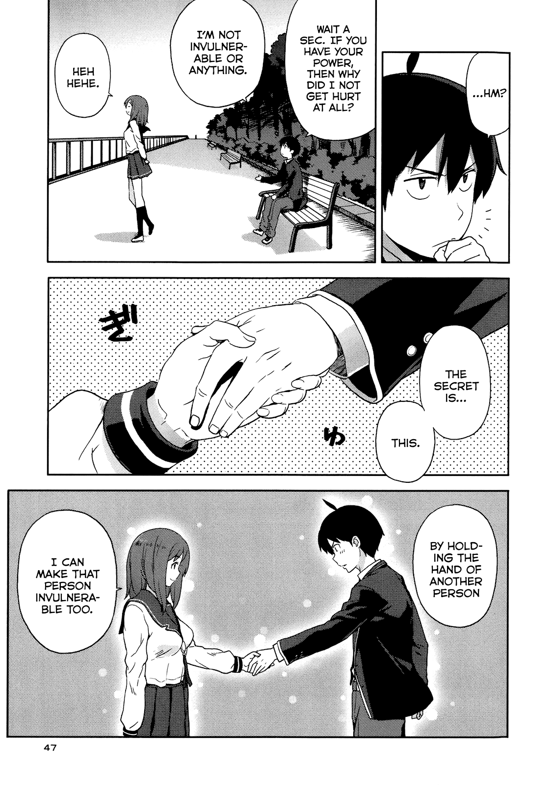 Saito-kun wa Chounouryokusha Rashii Chapter 2 page 11 - Chapter 2: An ESP Girl Appears! And the Pig and Afro Occasionally