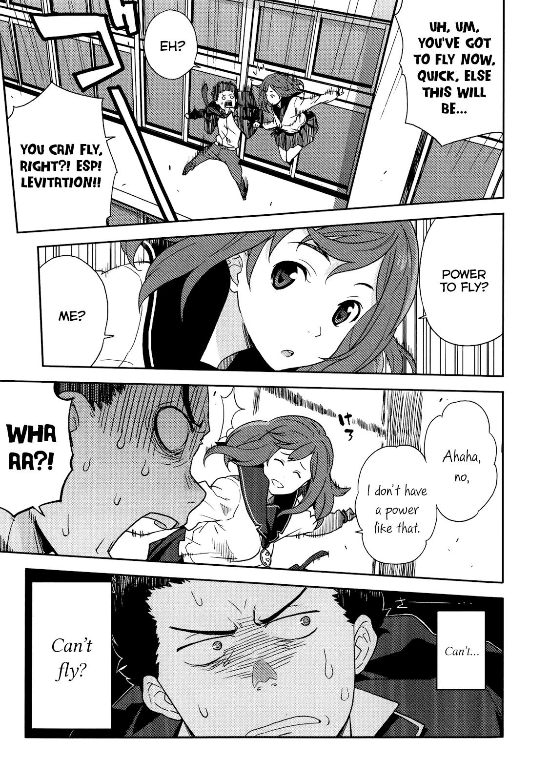 Saito-kun wa Chounouryokusha Rashii Chapter 2 page 3 - Chapter 2: An ESP Girl Appears! And the Pig and Afro Occasionally