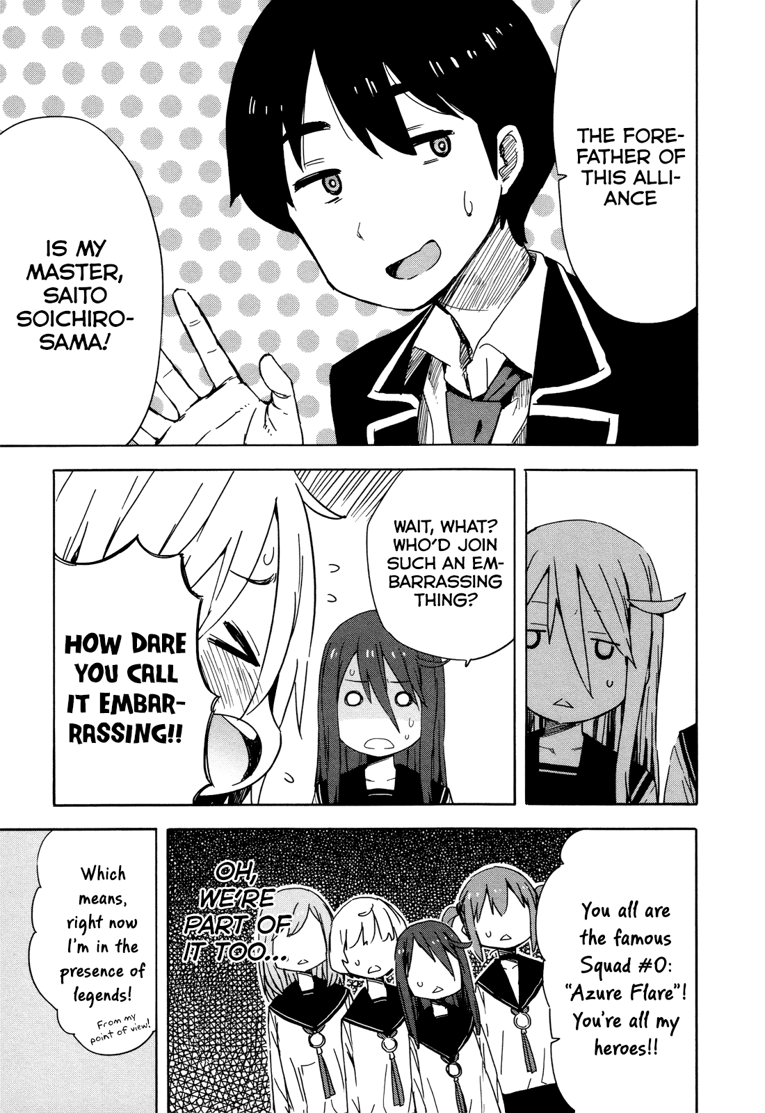 Saito-kun wa Chounouryokusha Rashii Chapter 26 page 11 - Chapter 26: Farewell, Spoon Boy