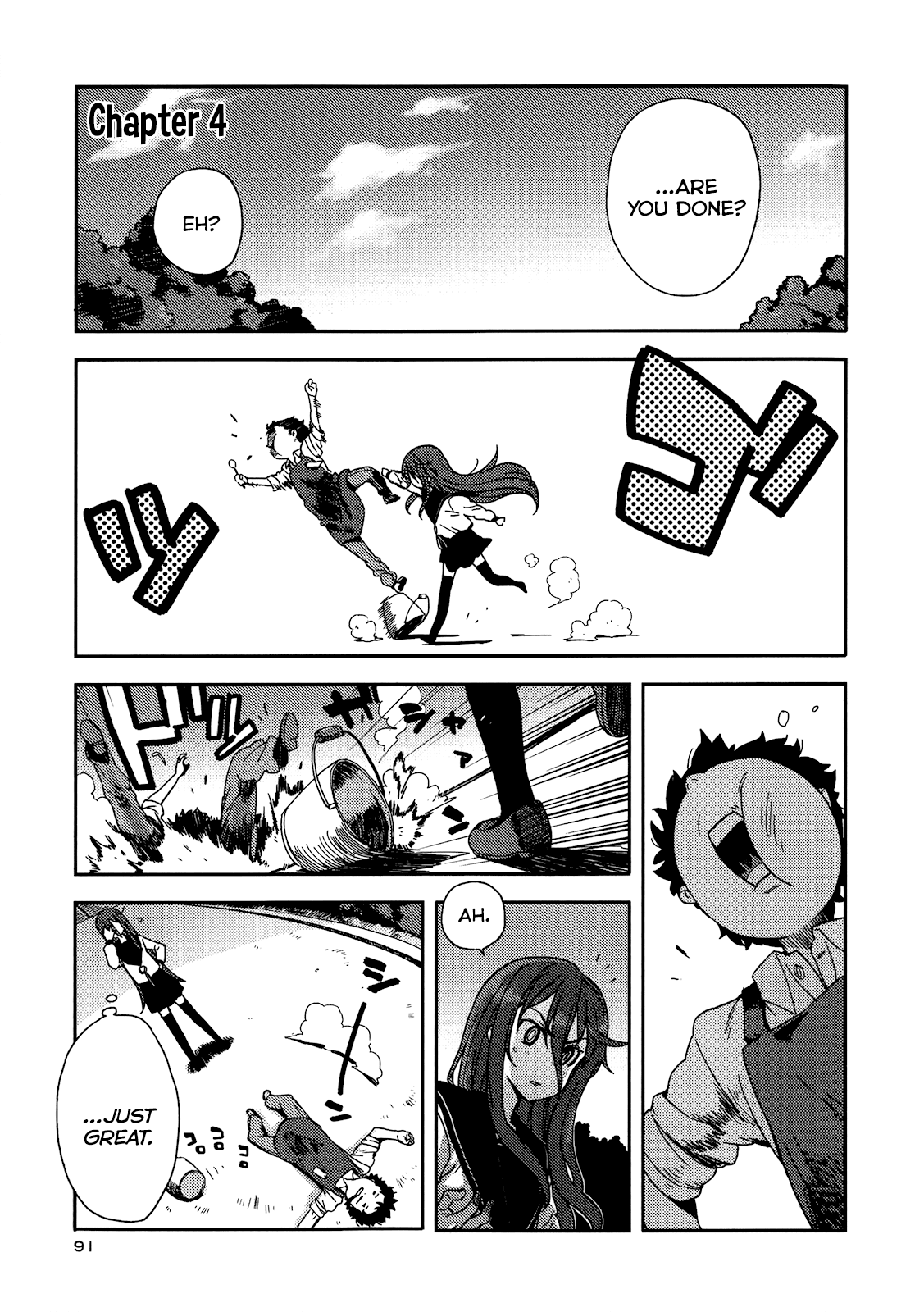 Saito-kun wa Chounouryokusha Rashii Chapter 4 page 1 - Chapter 4: Littering is Dangerous! ...It's a Matter of Life and Death