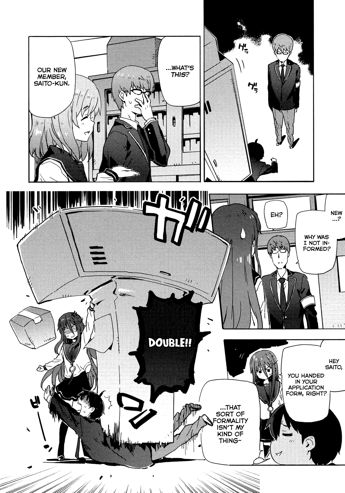 Saito-kun wa Chounouryokusha Rashii Chapter 7 page 13 - Chapter 7: Here Comes The Four-Eyed President! Part 2
