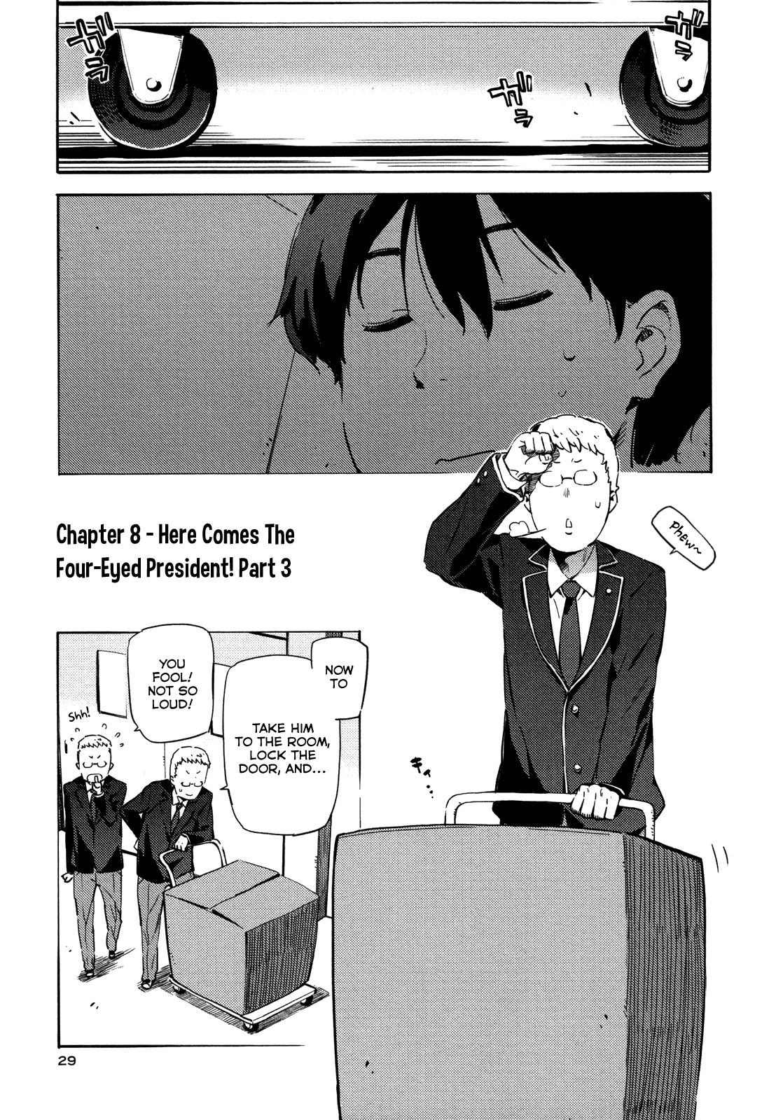 Saito-kun wa Chounouryokusha Rashii Chapter 8 page 1 - Chapter 8: Here Comes The Four-Eyed President! Part 3