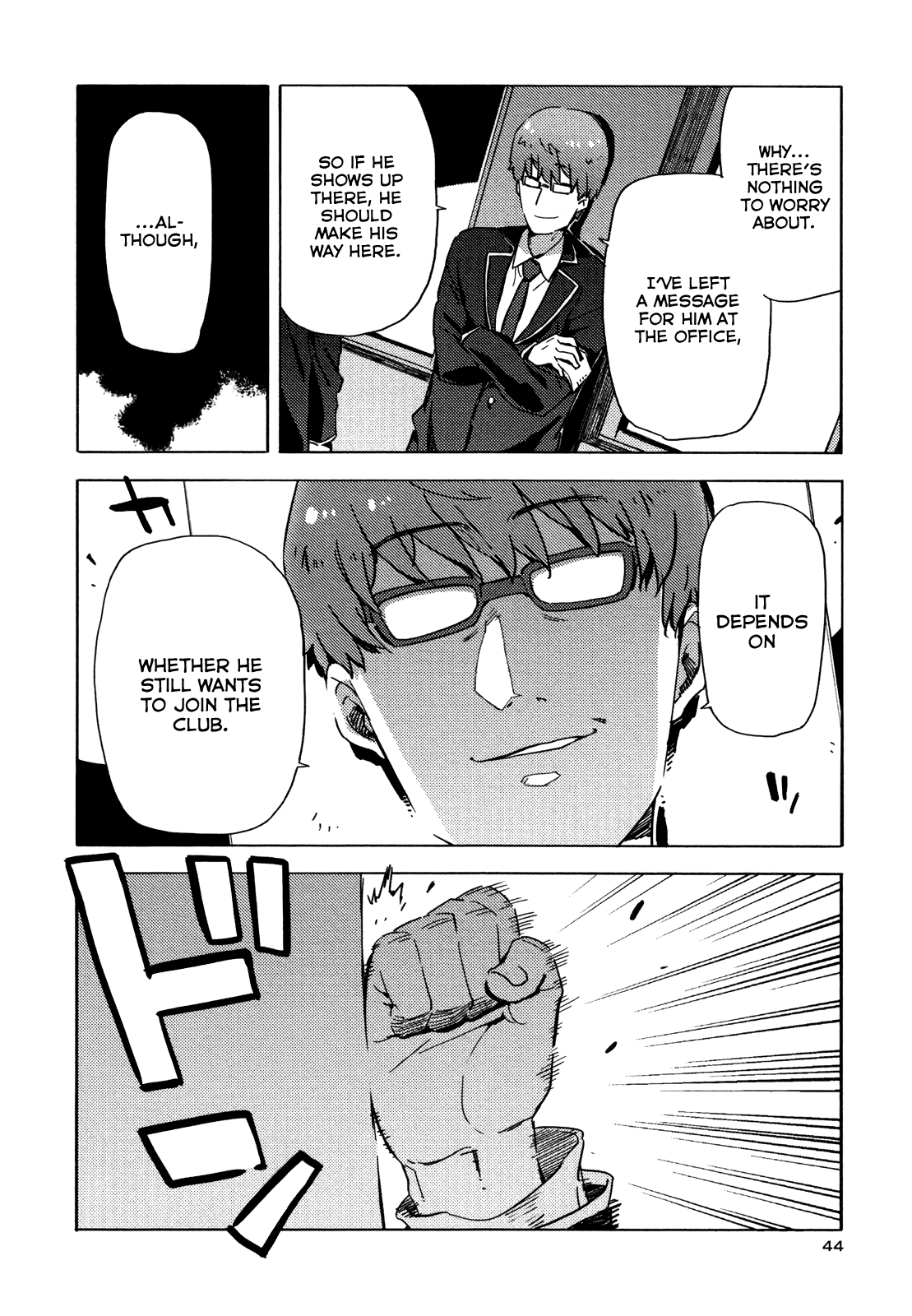 Saito-kun wa Chounouryokusha Rashii Chapter 8 page 16 - Chapter 8: Here Comes The Four-Eyed President! Part 3