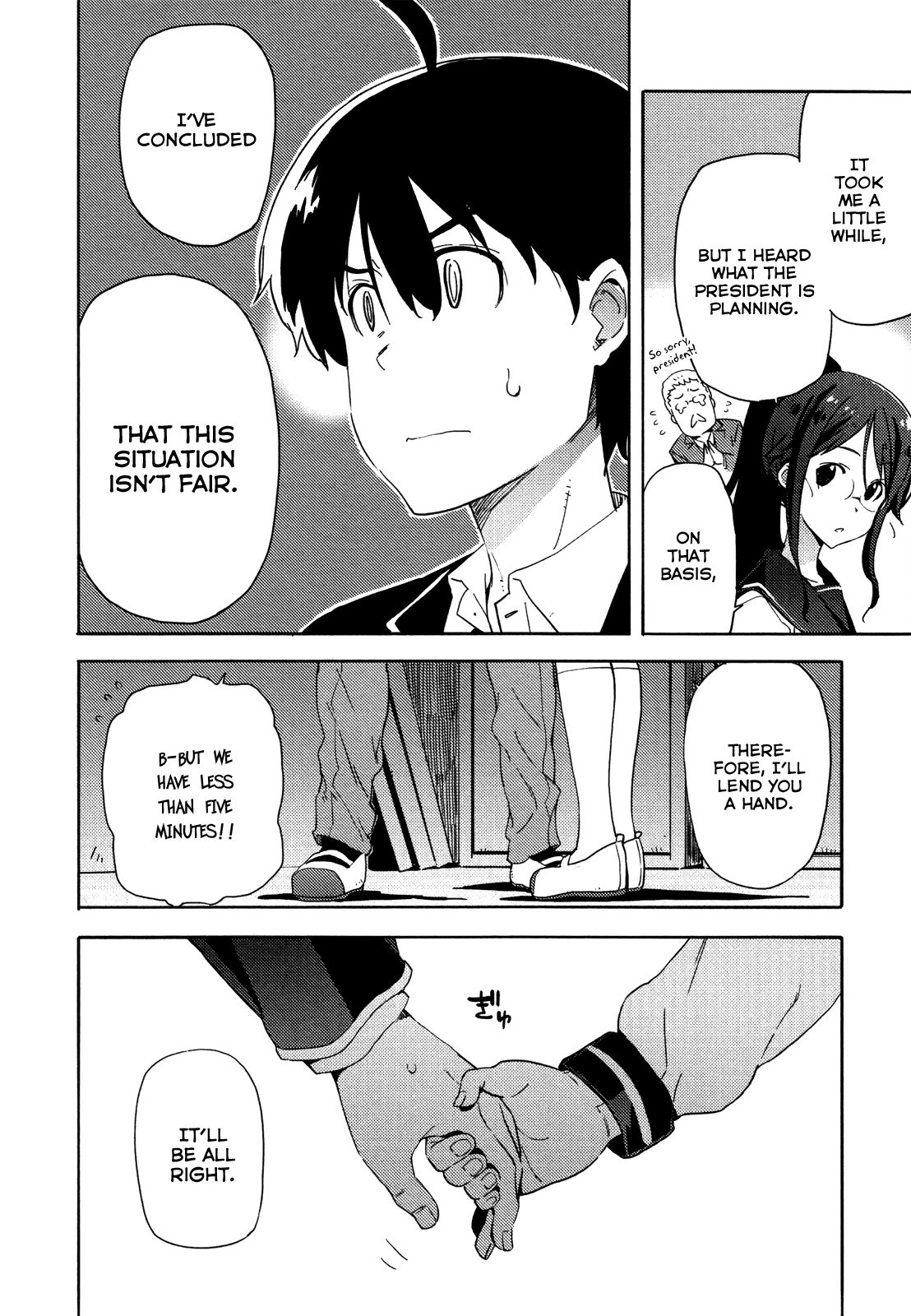 Saito-kun wa Chounouryokusha Rashii Chapter 8 page 20 - Chapter 8: Here Comes The Four-Eyed President! Part 3
