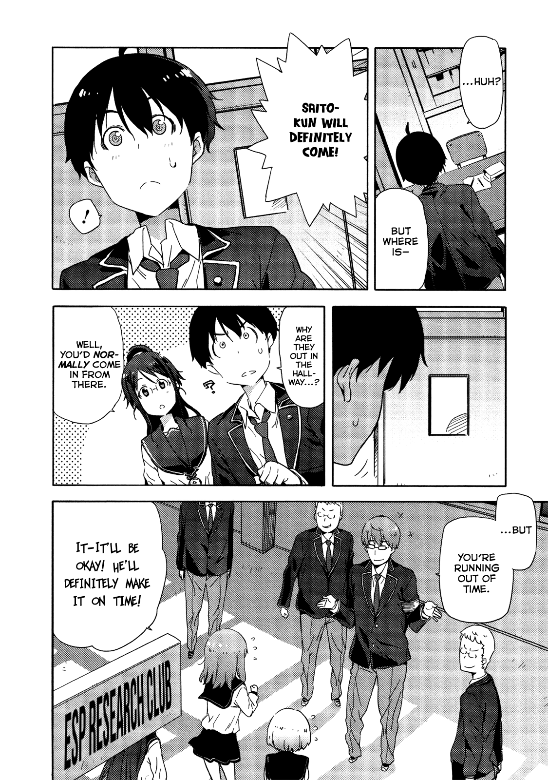 Saito-kun wa Chounouryokusha Rashii Chapter 9 page 4 - Chapter 9: Here Comes The Four-Eyed President! Part 4