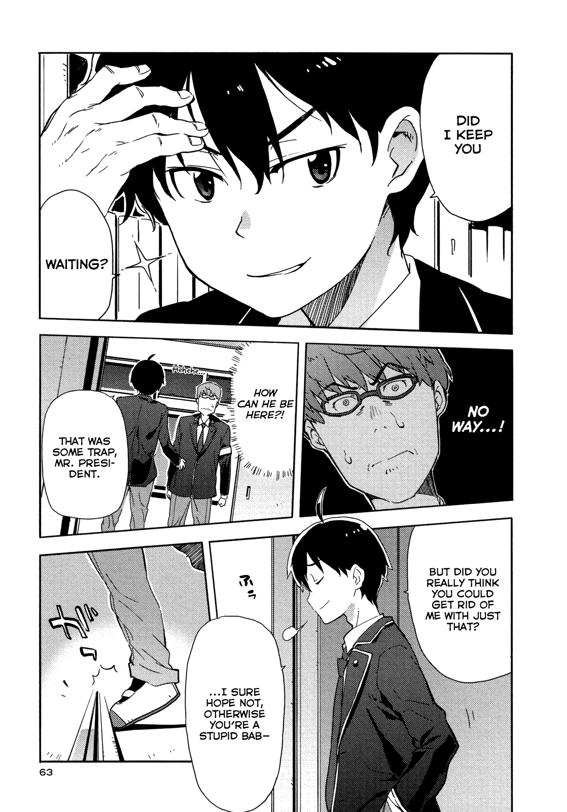Saito-kun wa Chounouryokusha Rashii Chapter 9 page 9 - Chapter 9: Here Comes The Four-Eyed President! Part 4