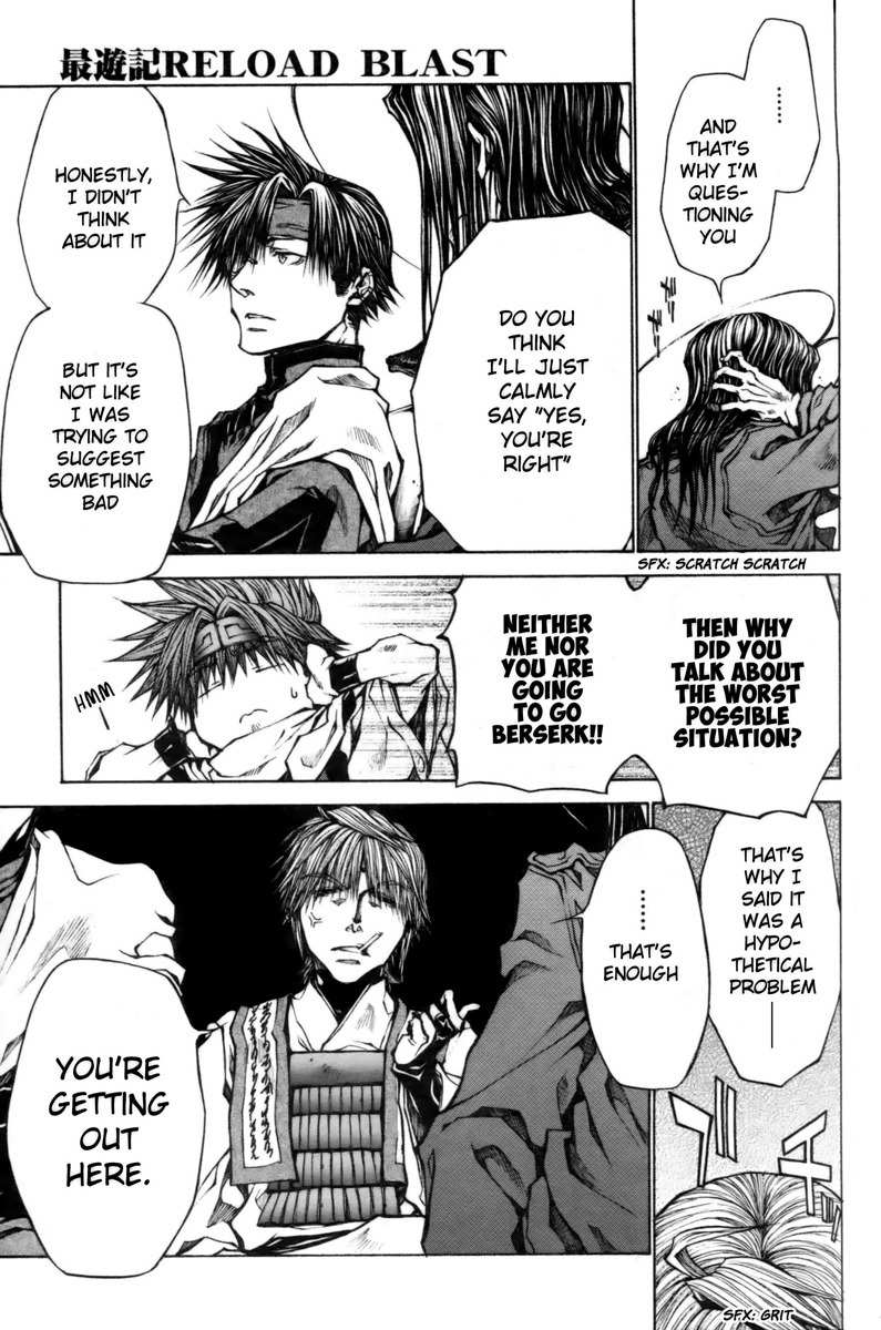 Saiyuki Reload Blast Chapter 17 page 13 - Chapter 17: Shot 4.9.5