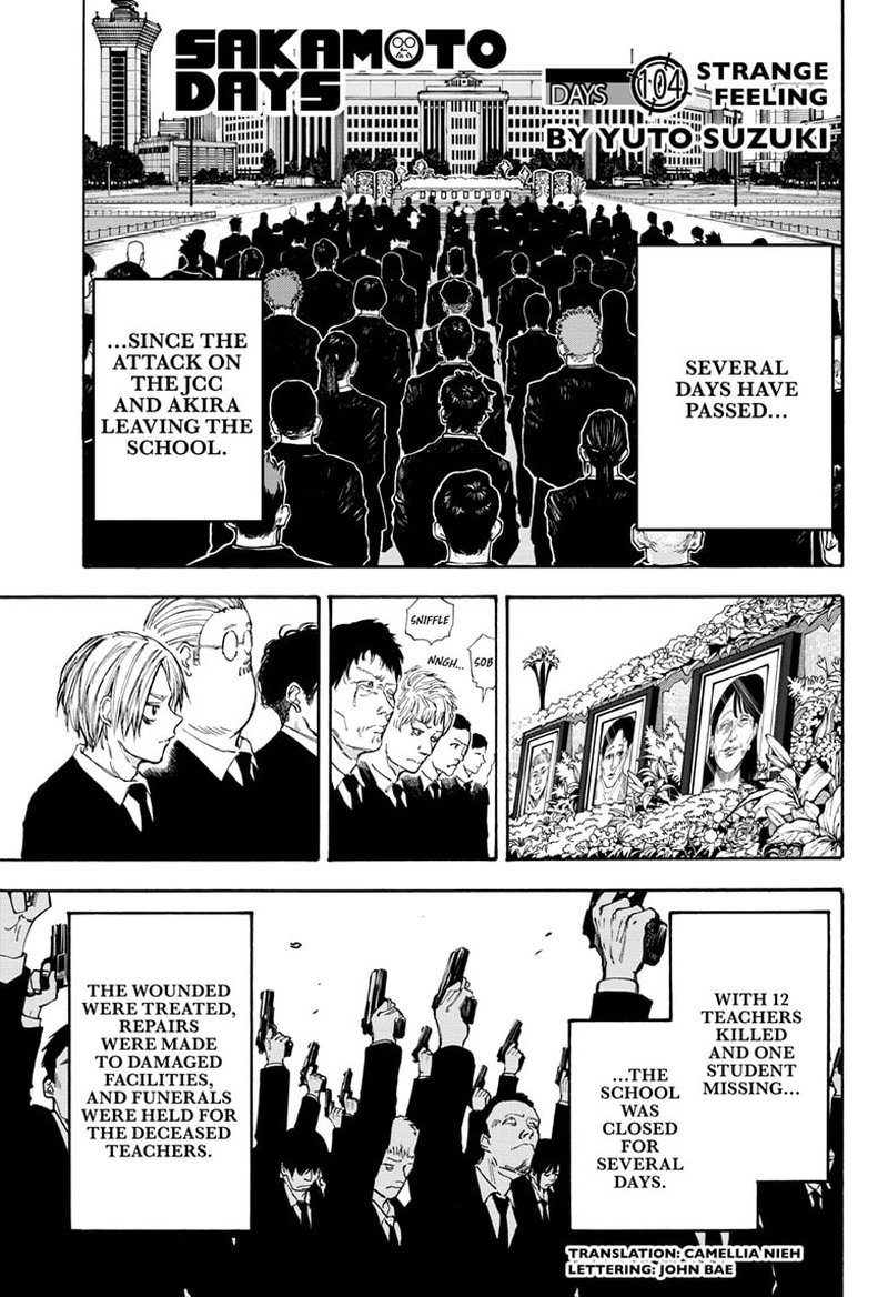 Sakamoto Days Chapter 104 page 1 - Chapter 104: Strange Feeling
