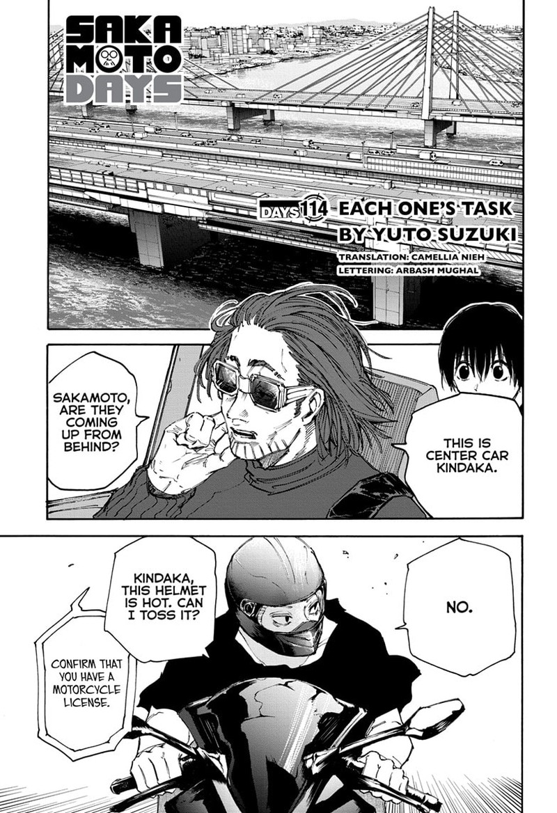 Sakamoto Days Chapter 114 page 1 - Chapter 114: Each One's Task