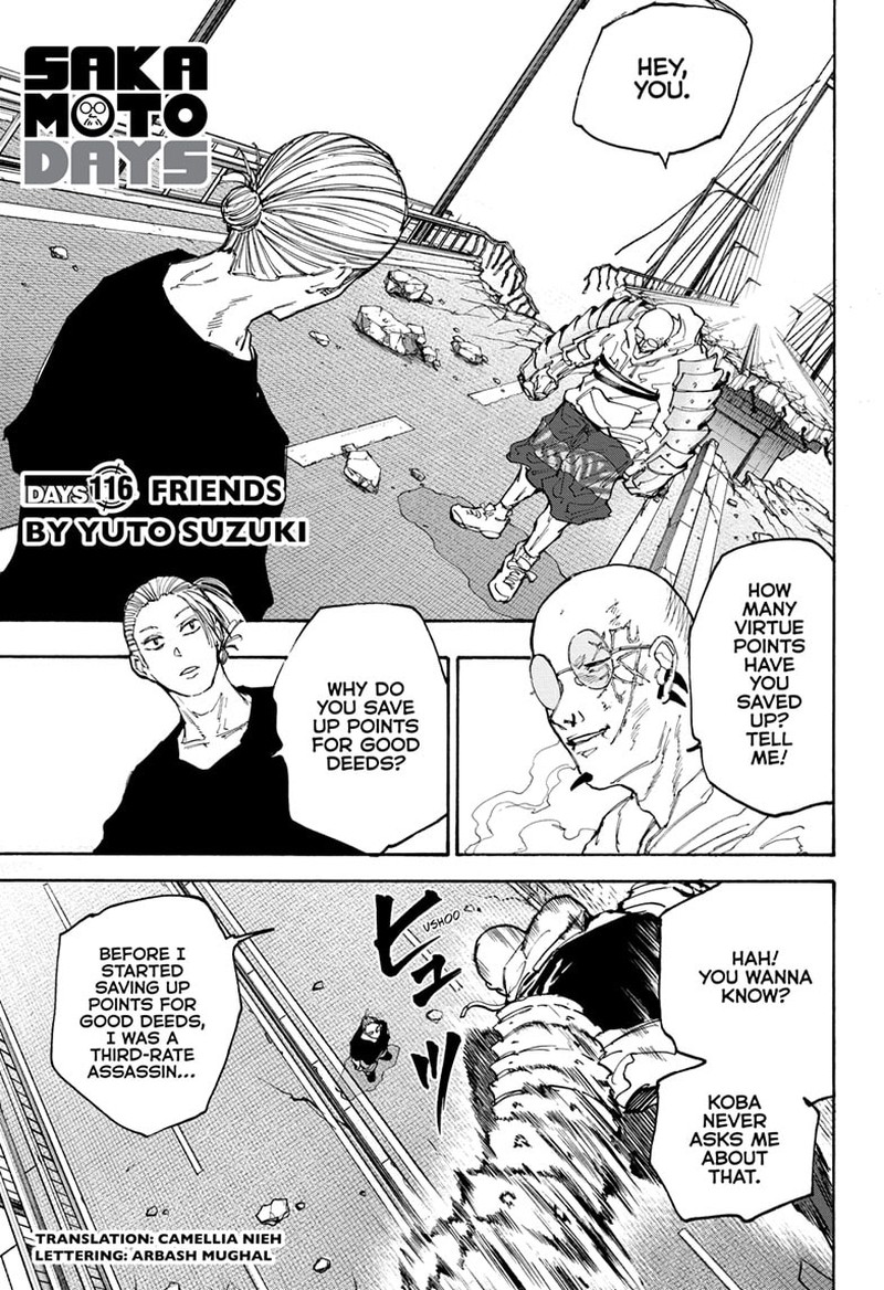 Sakamoto Days Chapter 116 page 1 - Chapter 116: Friends