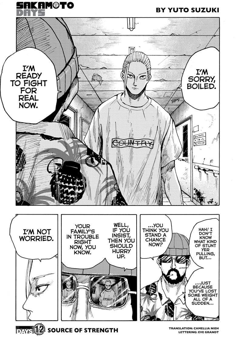 Sakamoto Days Chapter 12 page 1 - Chapter 12: Source of Strength