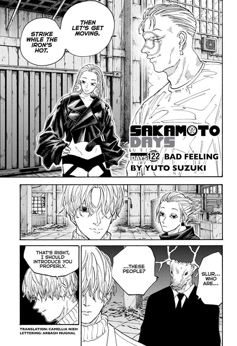 Sakamoto Days Chapter 122 page 1 - Chapter 122: Bad Feeling