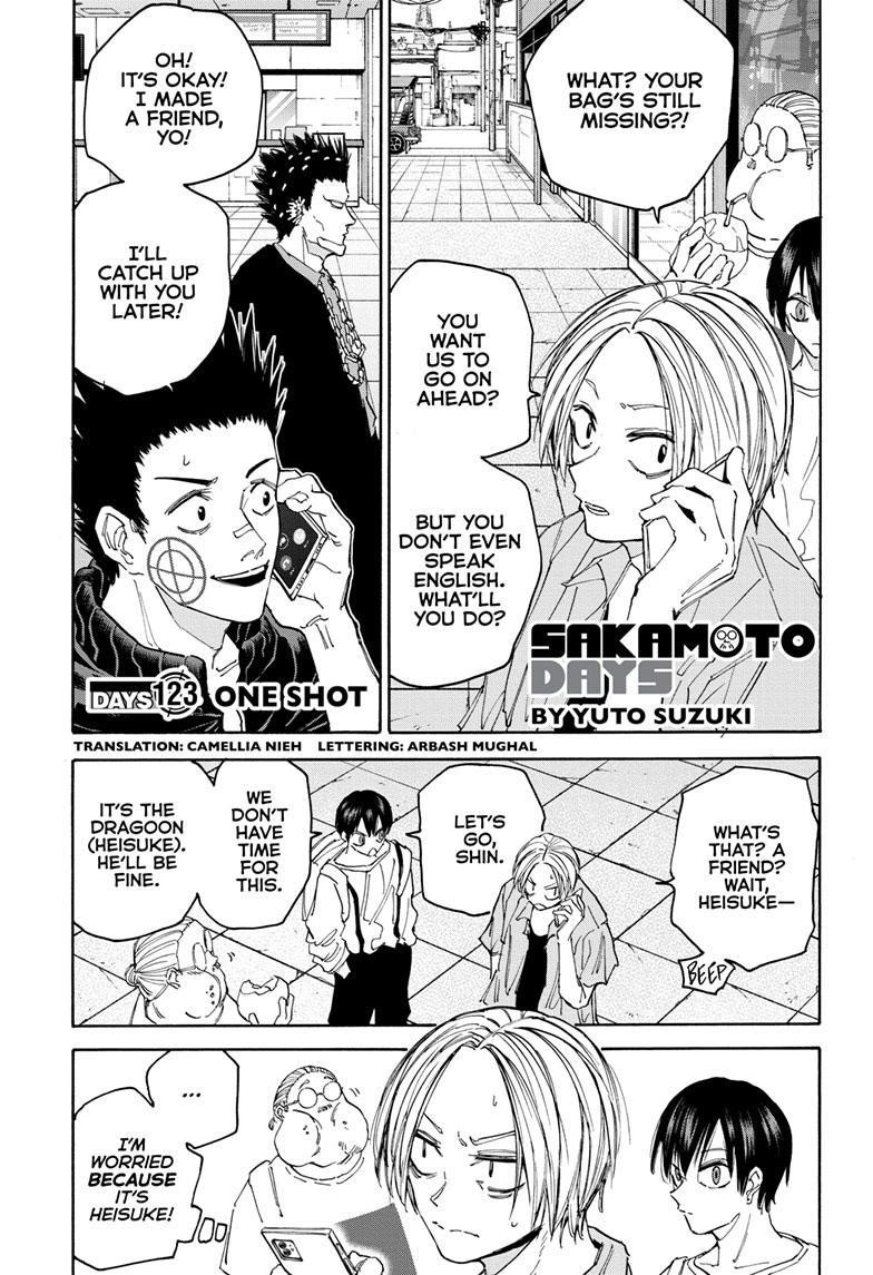 Sakamoto Days Chapter 123 page 1 - Chapter 123: One Shot