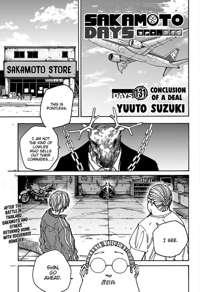 Sakamoto Days Chapter 131 page 1 - Chapter 131: Deal