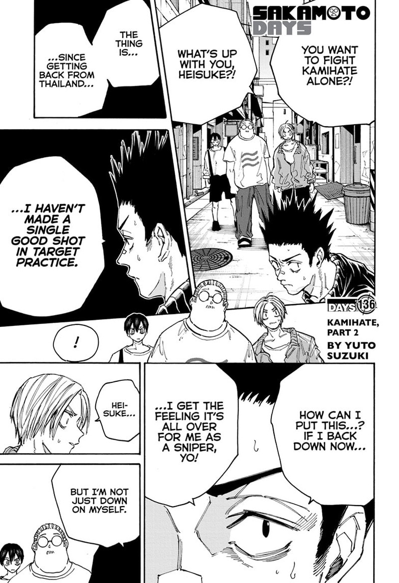 Sakamoto Days Chapter 136 page 1 - Chapter 136: Kamihate, Part 2