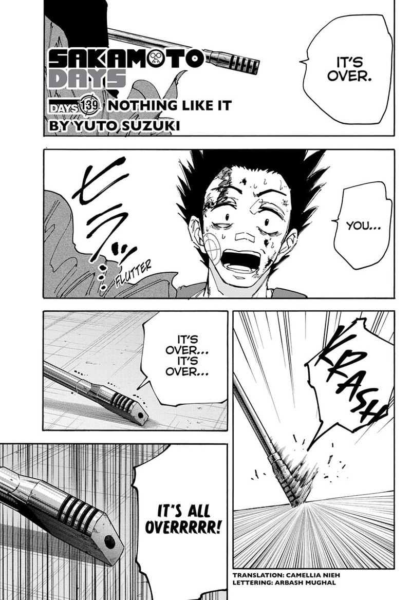 Sakamoto Days Chapter 139 page 1 - Chapter 139: Nothing Like It