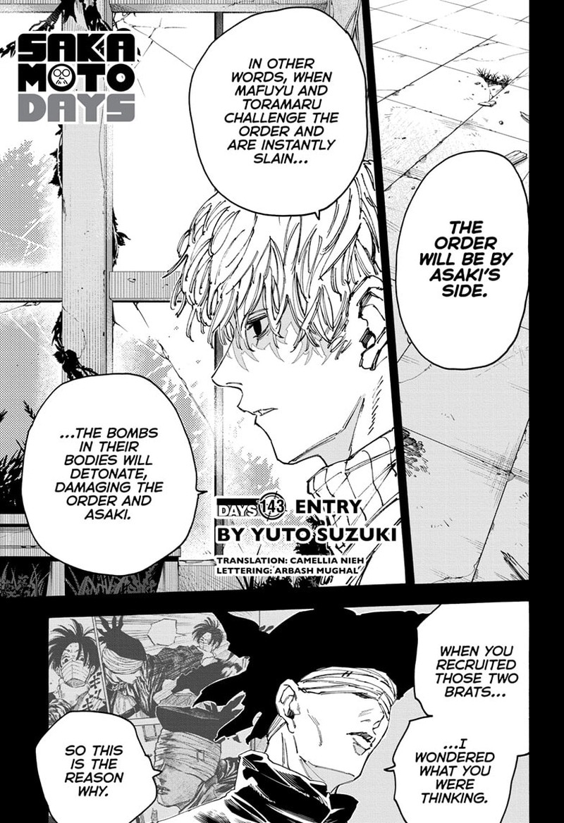 Sakamoto Days Chapter 143 page 1 - Chapter 143: Entry