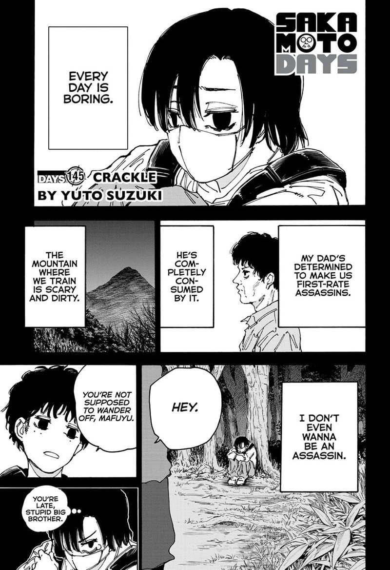 Sakamoto Days Chapter 145 page 1 - Chapter 145: Crackle