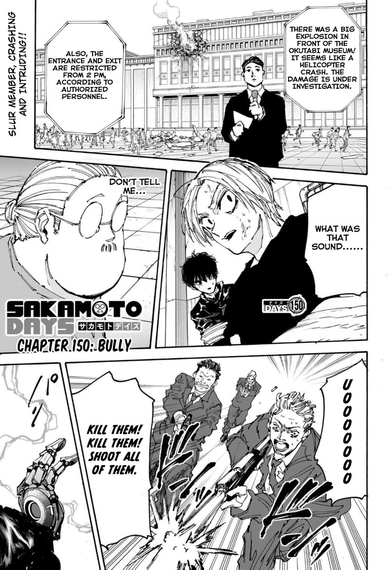 Sakamoto Days Chapter 150 page 1 - Chapter 150: Bullies