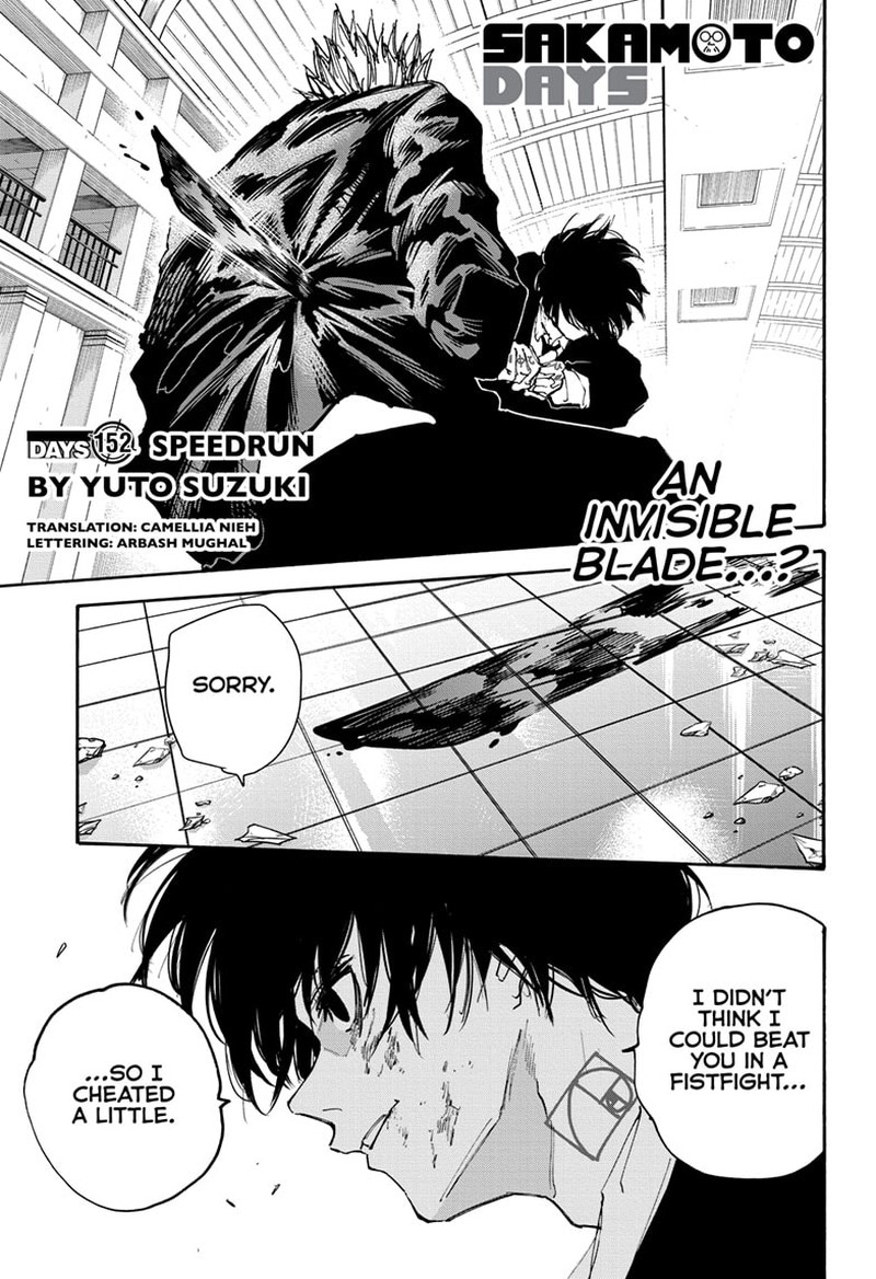 Sakamoto Days Chapter 152 page 1 - Chapter 152: Speedrun