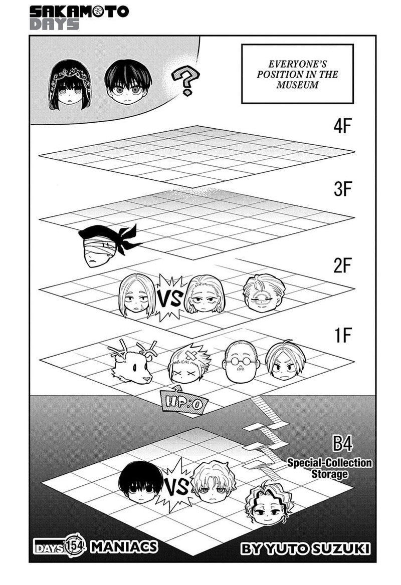 Sakamoto Days Chapter 154 page 1 - Chapter 154: Maniacs