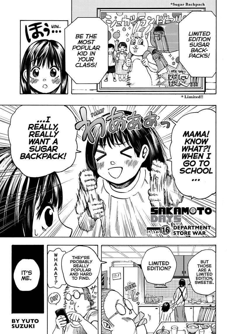 Sakamoto Days Chapter 16 page 1 - Chapter 16: Department Store War