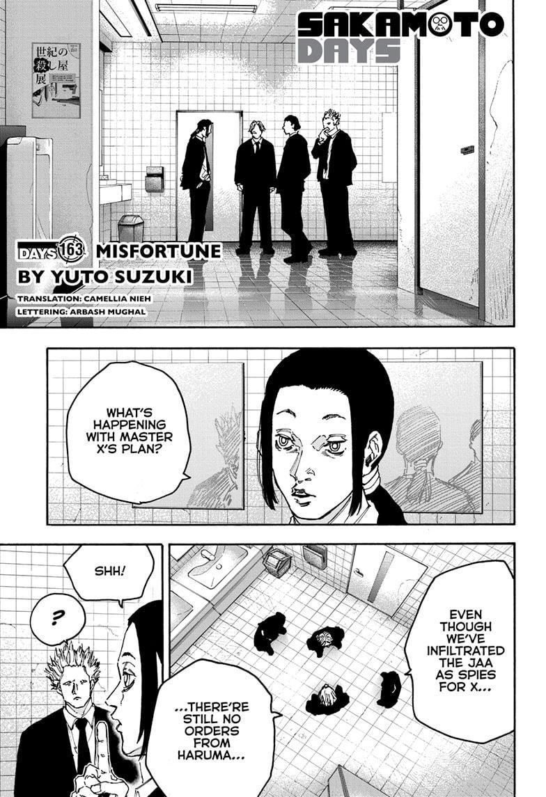 Sakamoto Days Chapter 163 page 1 - Chapter 163: Misfortune