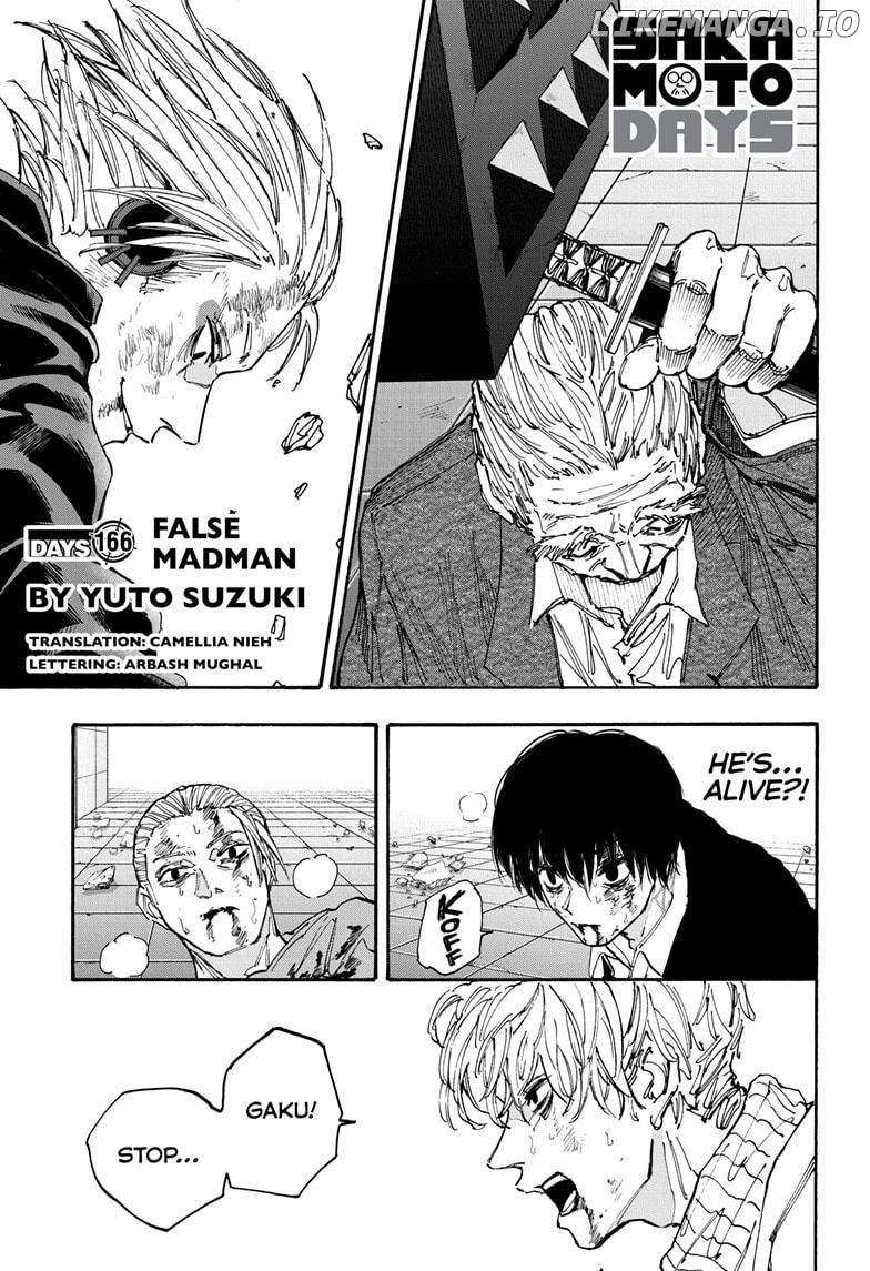 Sakamoto Days Chapter 166 page 1 - Chapter 166: False Madman