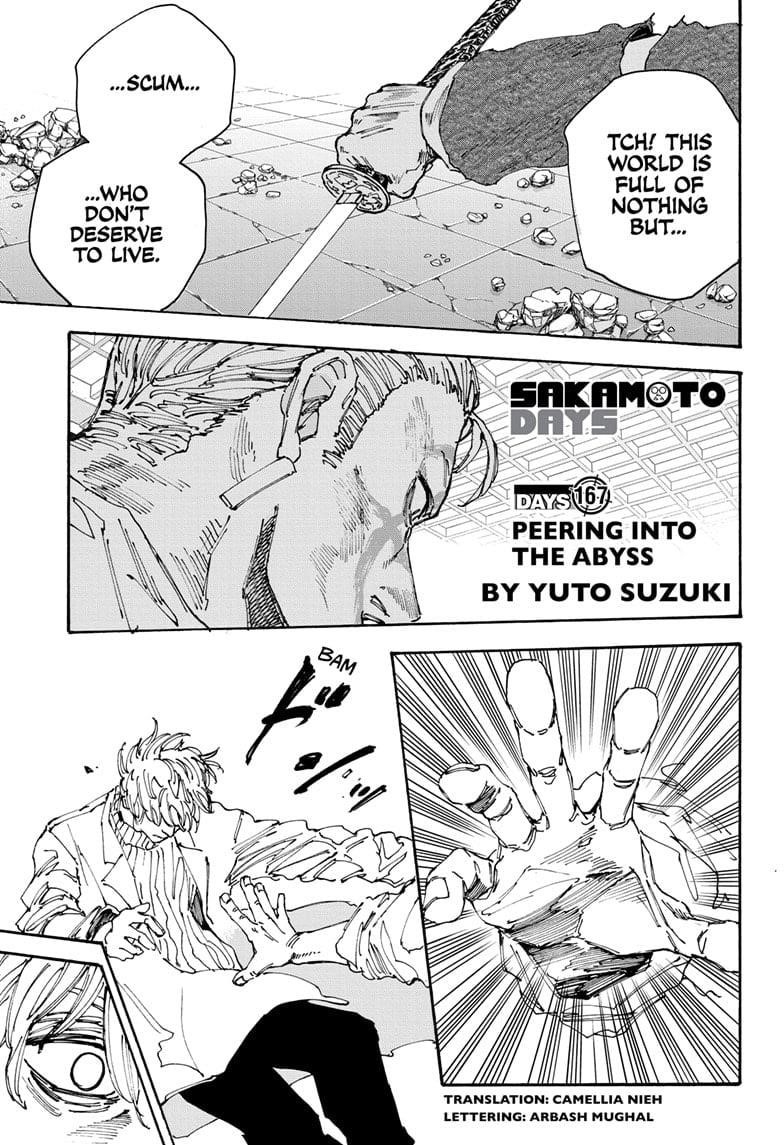 Sakamoto Days Chapter 167 page 1 - Chapter 167: Peering Into the Abyss
