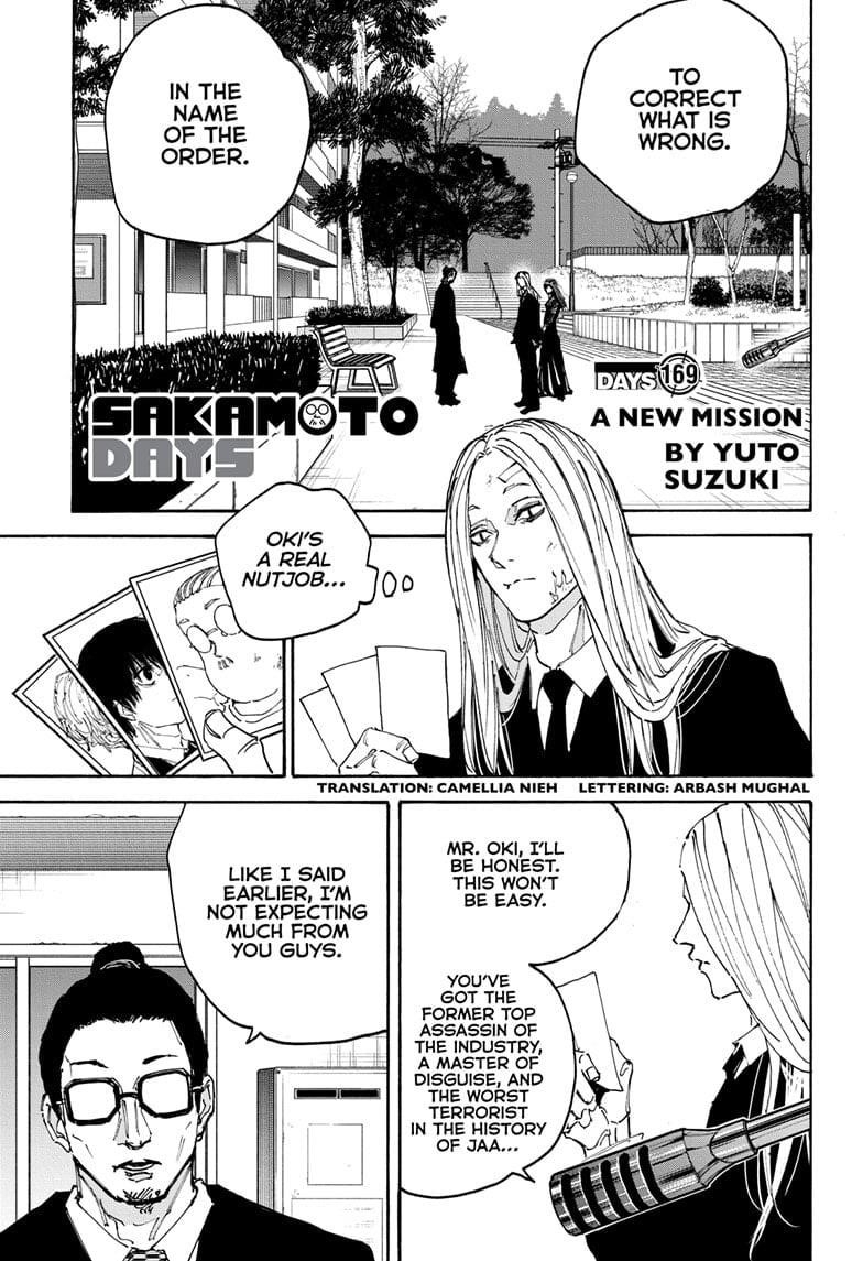 Sakamoto Days Chapter 169 page 1 - Chapter 169: A New Mission