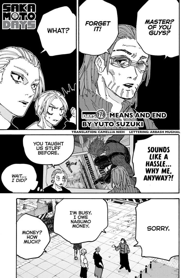 Sakamoto Days Chapter 178 page 1 - Chapter 178: Means and End