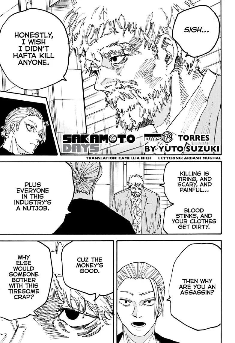 Sakamoto Days Chapter 179 page 1 - Chapter 179: Torres