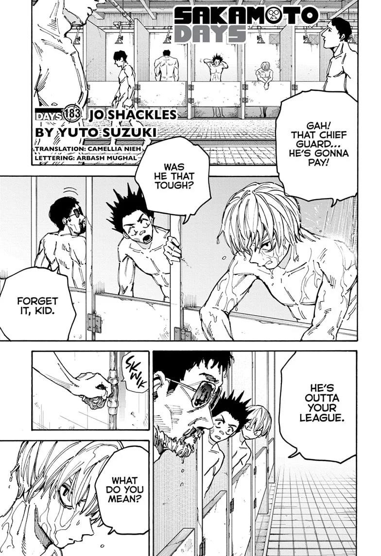 Sakamoto Days Chapter 183 page 1 - Chapter 183: Jo Shackles