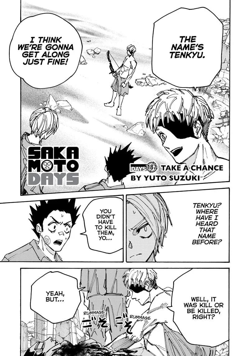 Sakamoto Days Chapter 187 page 1 - Chapter 187: Take a Chance