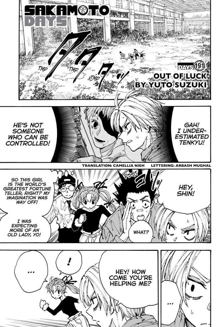 Sakamoto Days Chapter 191 page 1 - Chapter 191: Out of Luck
