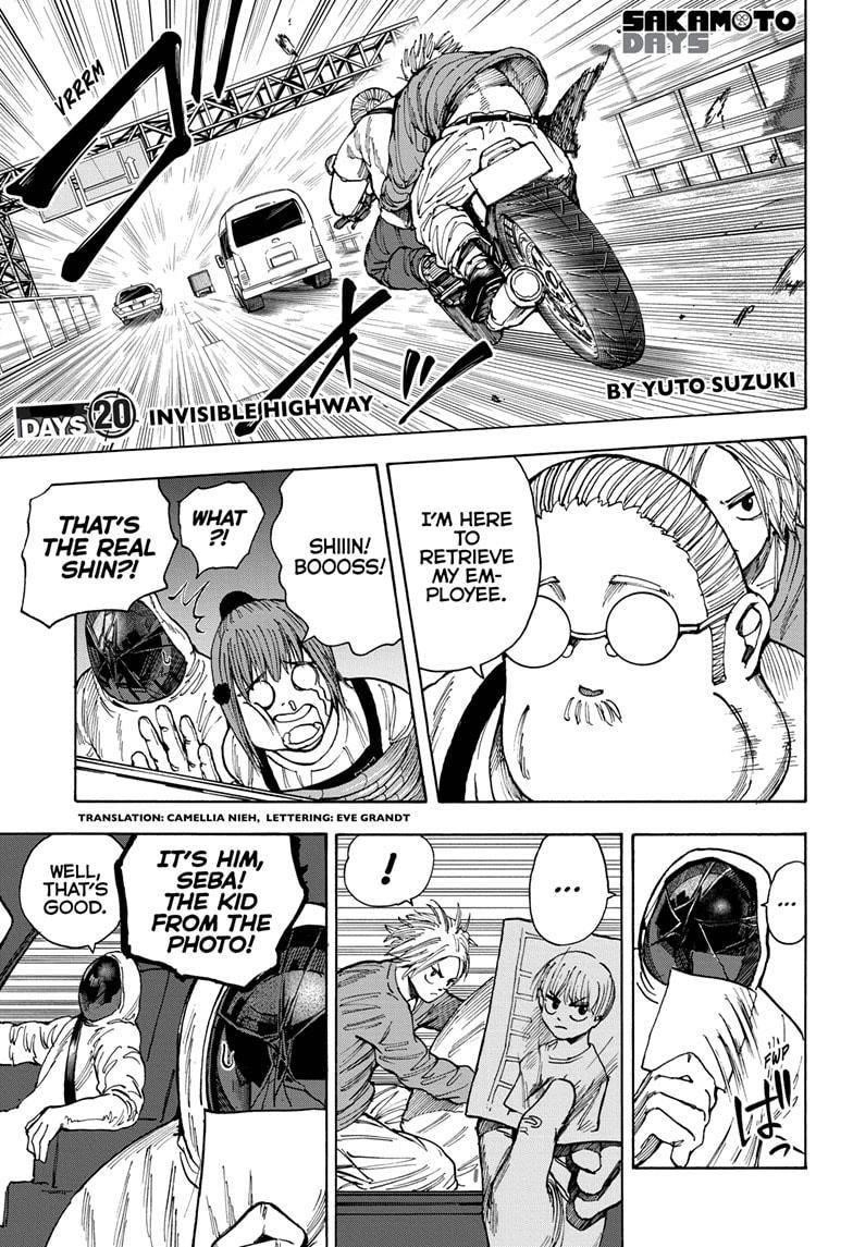 Sakamoto Days Chapter 20 page 1 - Chapter 20: Invisible Highway