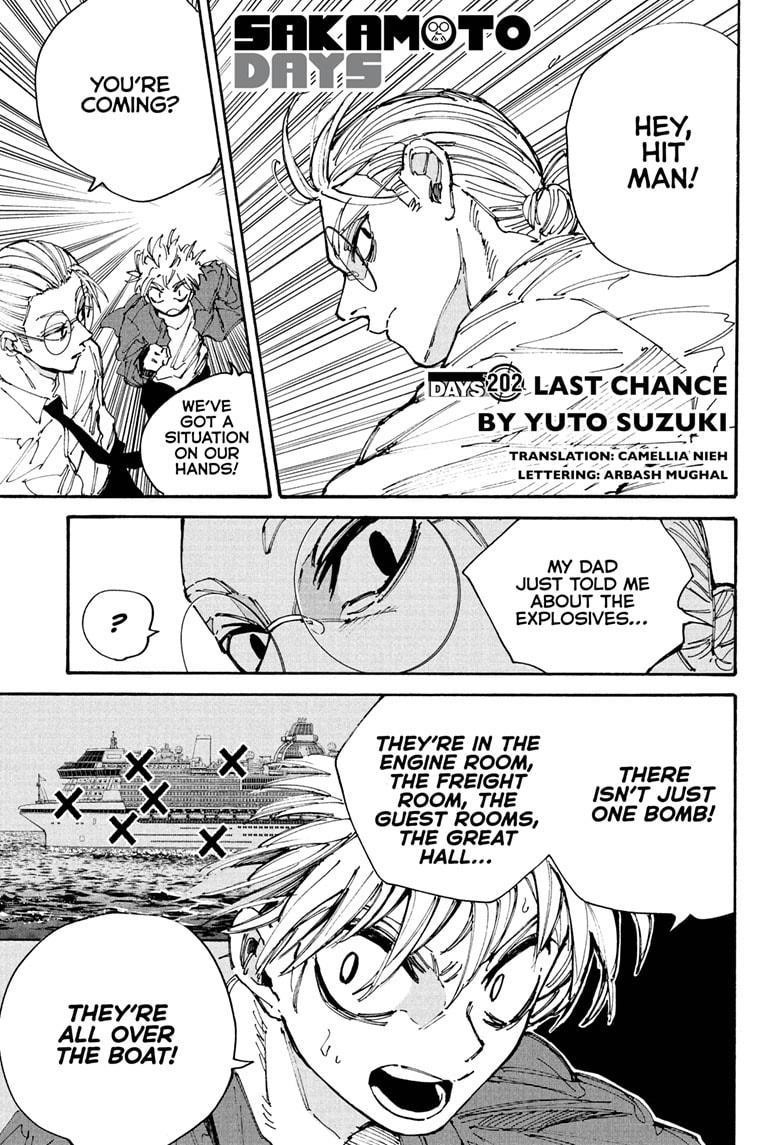 Sakamoto Days Chapter 202 page 1 - Chapter 202: Last Chance