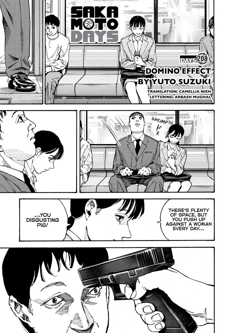 Sakamoto Days Chapter 208 page 1 - Chapter 208: Domino Effect