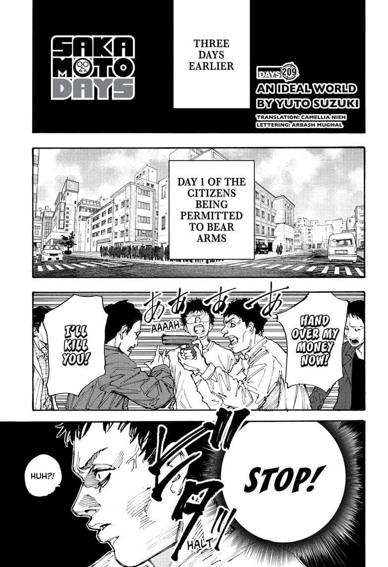 Sakamoto Days Chapter 209 page 1 - Chapter 209: An Ideal World