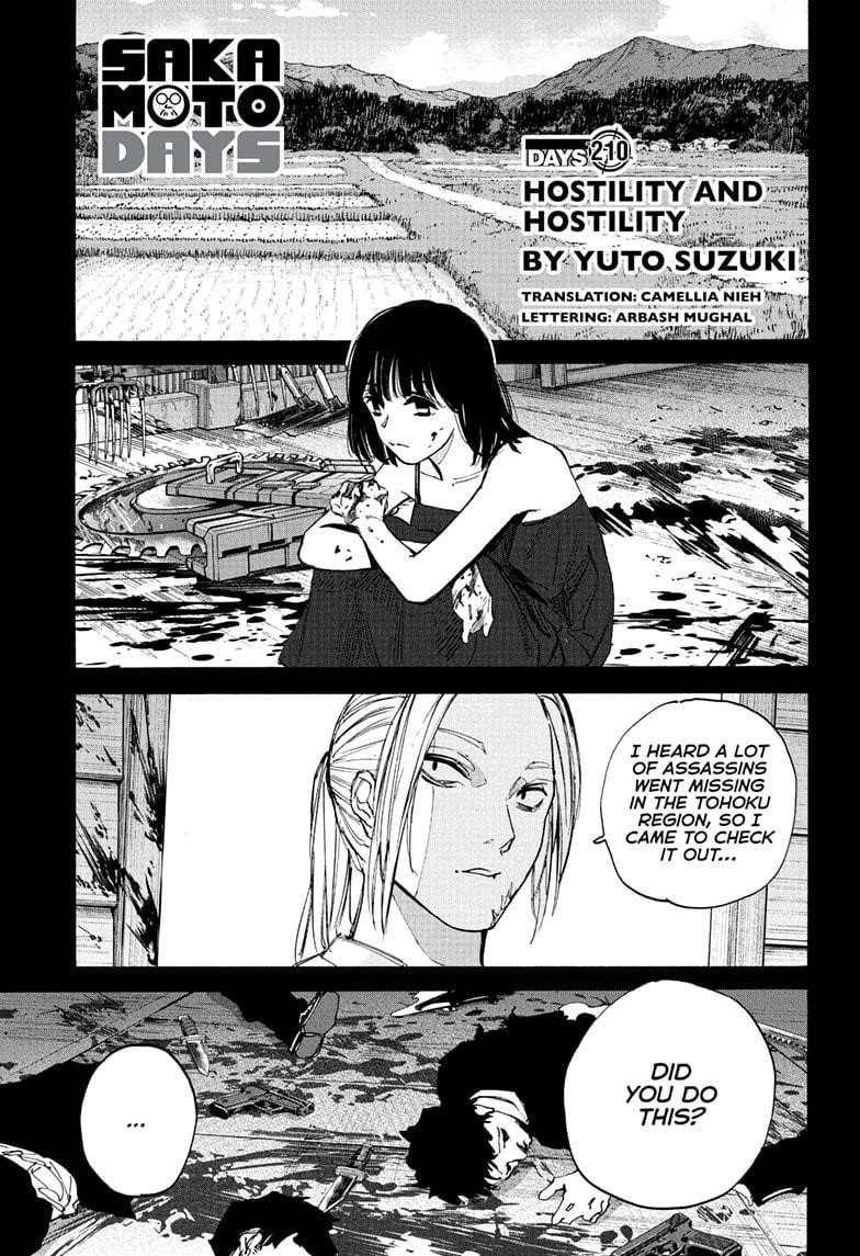 Sakamoto Days Chapter 210 page 1 - Chapter 210: Hostility and Hostility