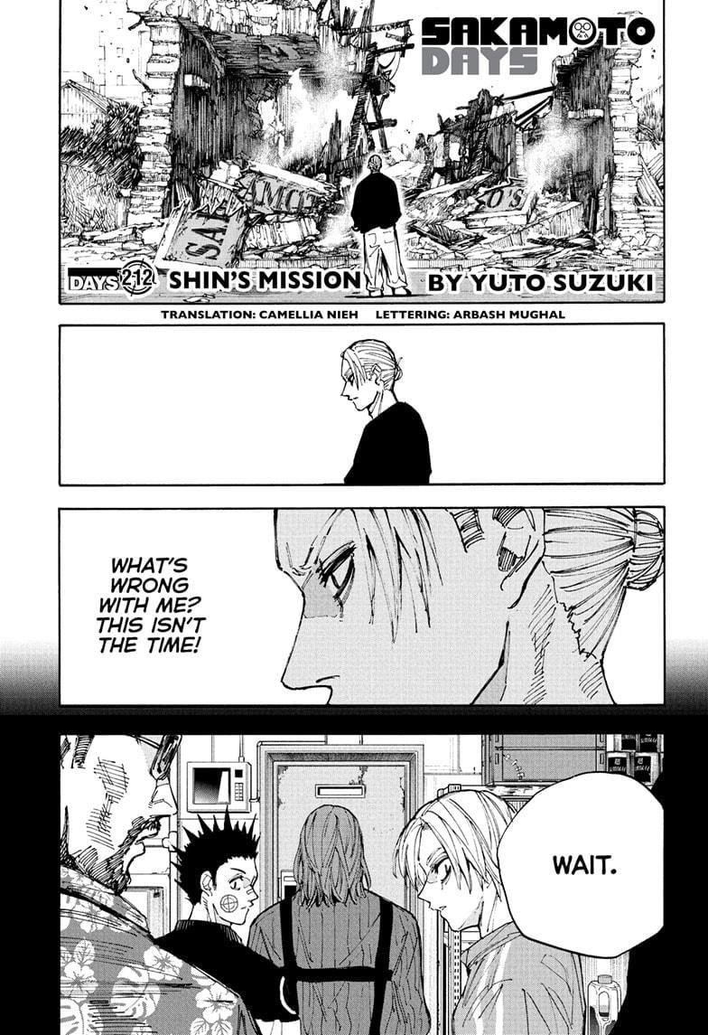Sakamoto Days Chapter 212 page 1 - Chapter 212: Shin's Mission