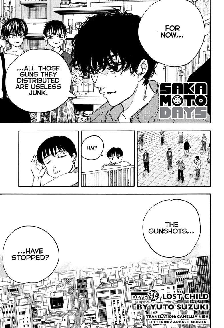 Sakamoto Days Chapter 214 page 1 - Chapter 214: Lost Child