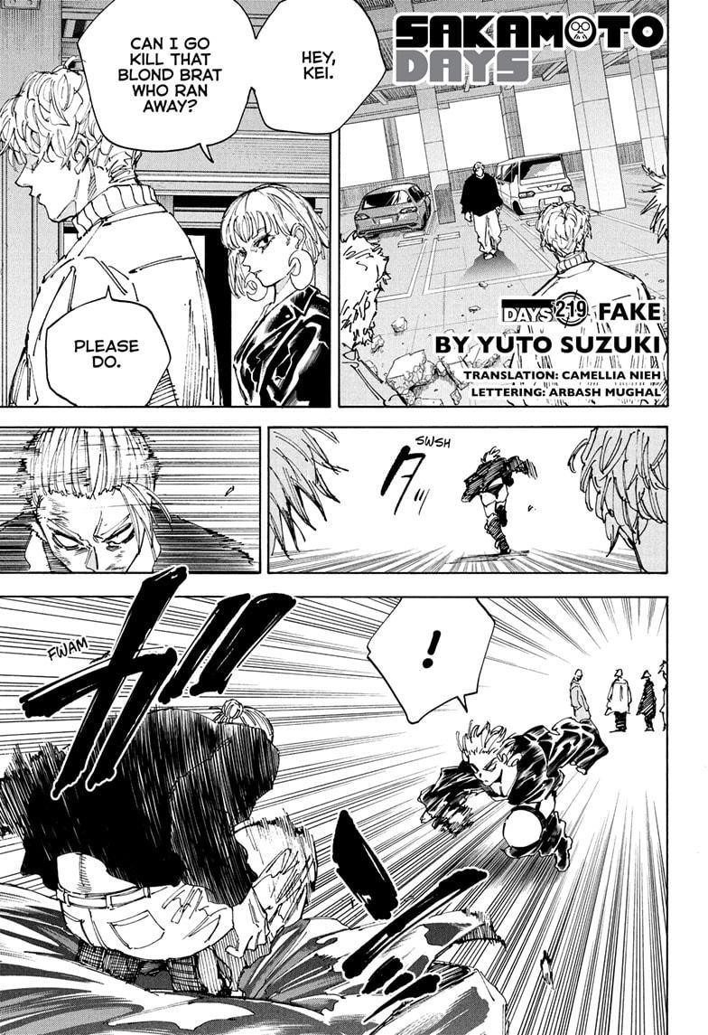 Sakamoto Days Chapter 219 page 1 - Chapter 219: Fake