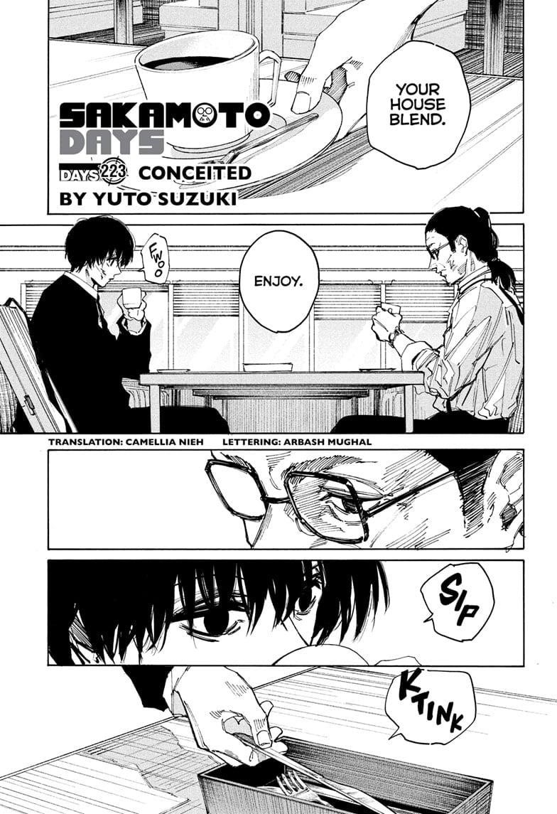 Sakamoto Days Chapter 223 page 1 - Chapter 223: Conceited