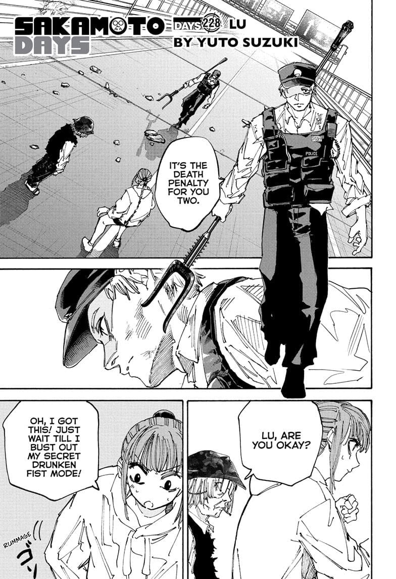 Sakamoto Days Chapter 228 page 1 - Chapter 228: Lu