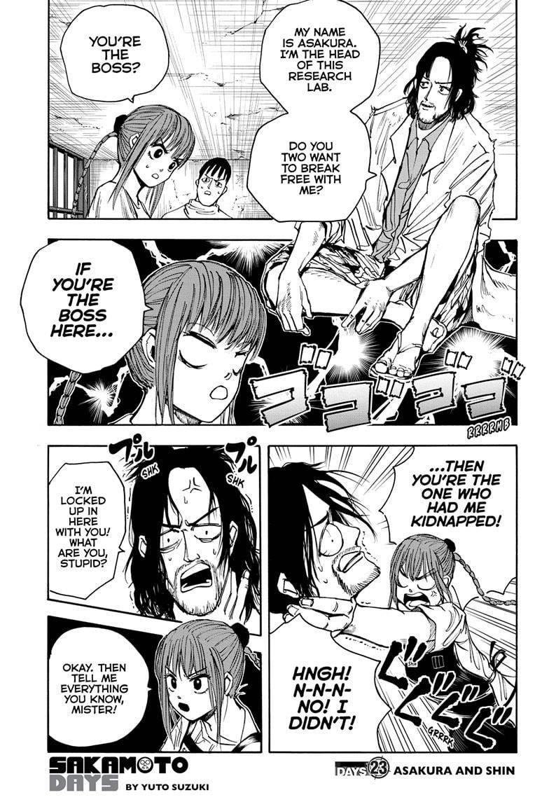 Sakamoto Days Chapter 23 page 1 - Chapter 23: Asakura and Shin