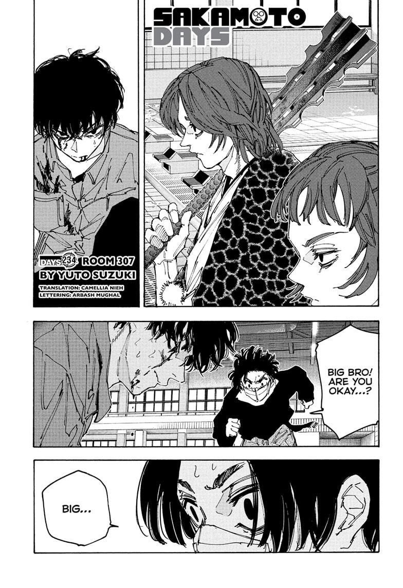 Sakamoto Days Chapter 234 page 1 - Chapter 234: Room 307
