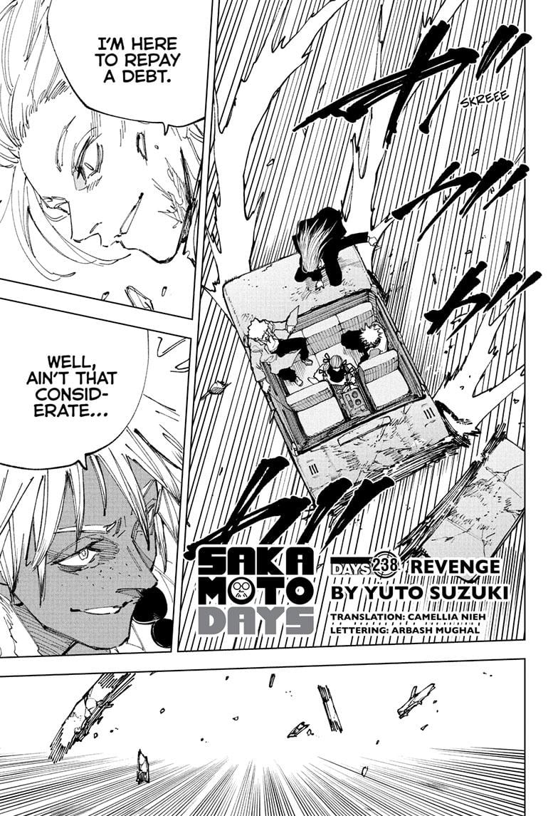 Sakamoto Days Chapter 238 page 1 - Chapter 238: Revenge